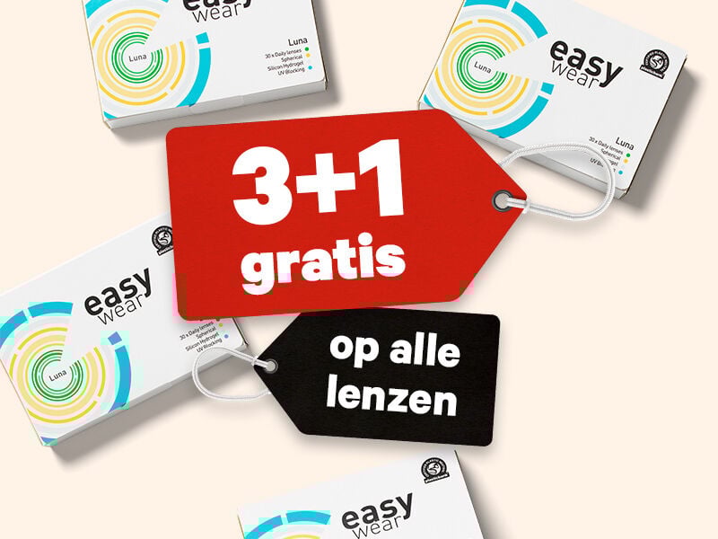 Actievoorwaarden 3+1 gratis lenzen